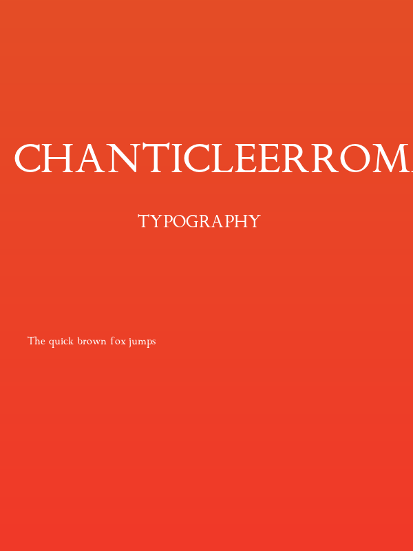 ChanticleerRomanNF Poster