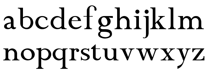 ChanticleerRomanNF Font LOWERCASE