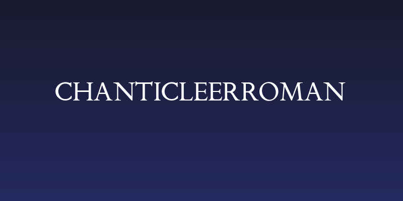 ChanticleerRoman Social Header