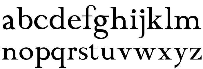 ChanticleerRoman Font LOWERCASE