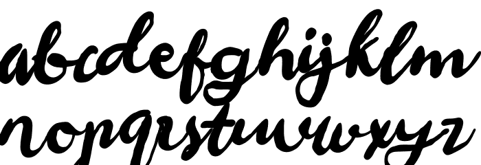 Chantile Font LOWERCASE