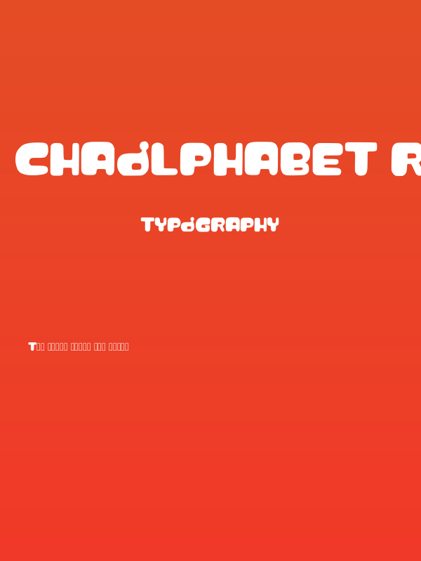 Chaolphabet Regular Poster