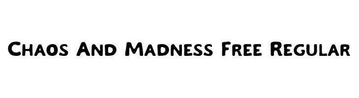 Chaos And Madness Free Regular  Frei Schriftart Herunterladen