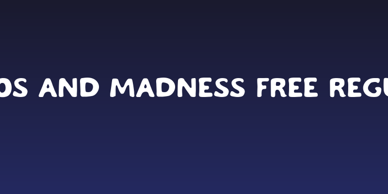 Chaos And Madness Free Regular Social Header