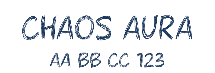Chaos Aura Font Preview