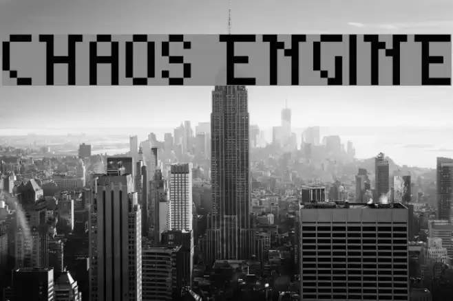 Chaos Engine Font examples