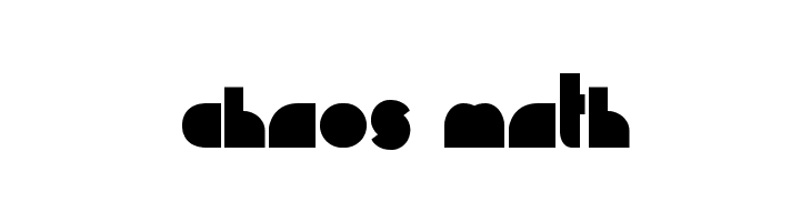 Chaos Math  नि: शुल्क फ़ॉन्ट्स डाउनलोड