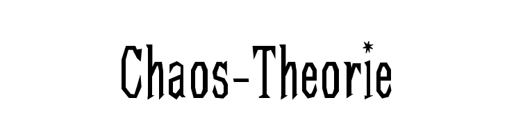 Chaos-Theorie Font