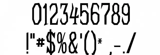 Chaos-Theorie Font OTHER CHARS