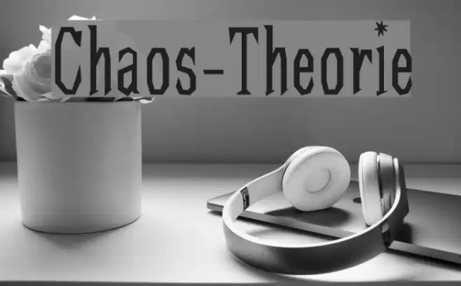 Chaos-Theorie Font examples