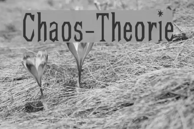 Chaos-Theorie Font examples