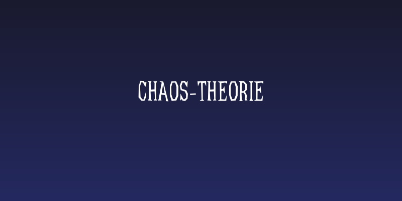 Chaos-Theorie Social Header