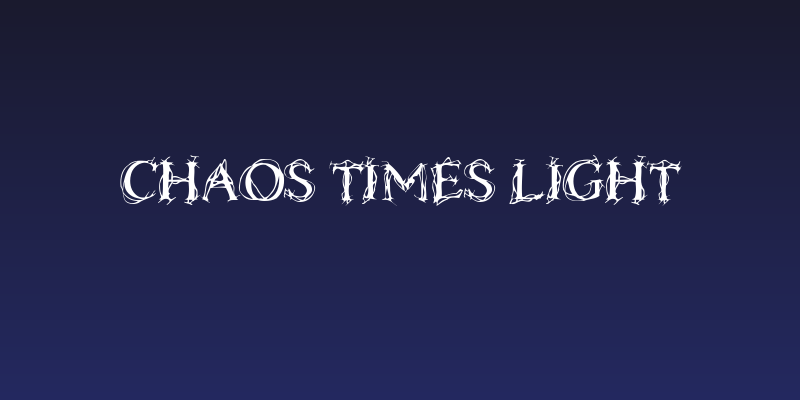 Chaos Times Light Social Header