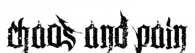 Chaos and Pain  baixar fontes gratis