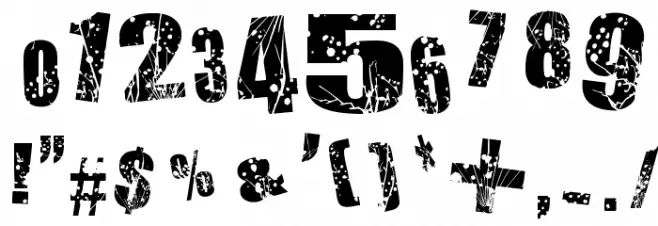 Chaos in Wisconsin Font OTHER CHARS