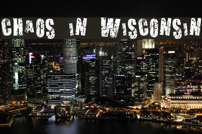 Chaos in Wisconsin Font examples