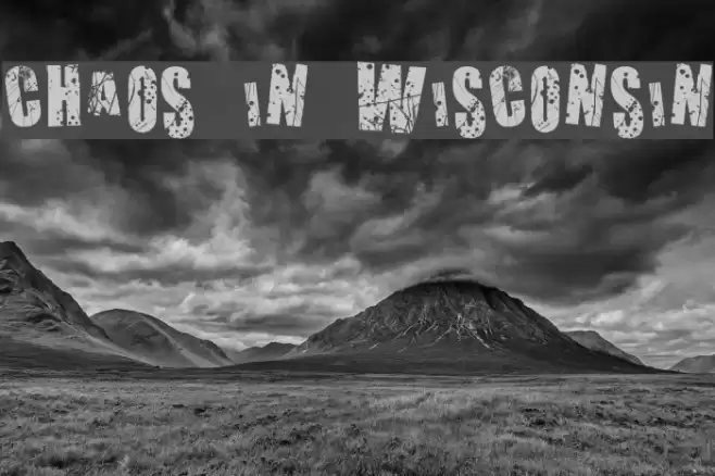 Chaos in Wisconsin Font examples