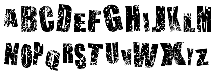 Chaos in Wisconsin Font LOWERCASE