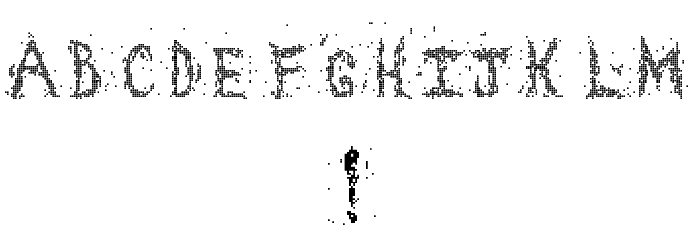 Chaos squares ! Regular Font OTHER CHARS
