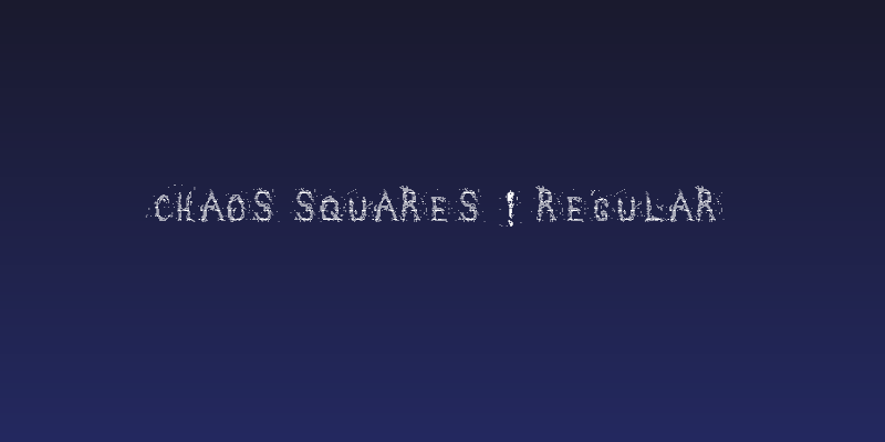 Chaos squares ! Regular Social Header