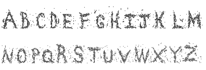 Chaos squares ! Regular Font LOWERCASE