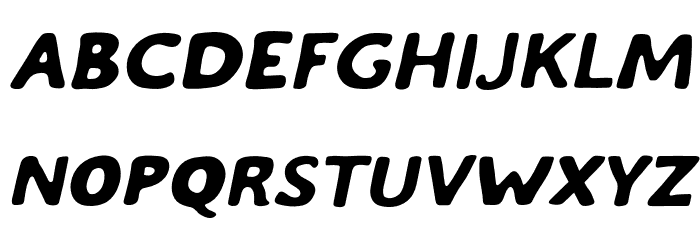 ChaosAndMadnessFree-Italic Font LOWERCASE