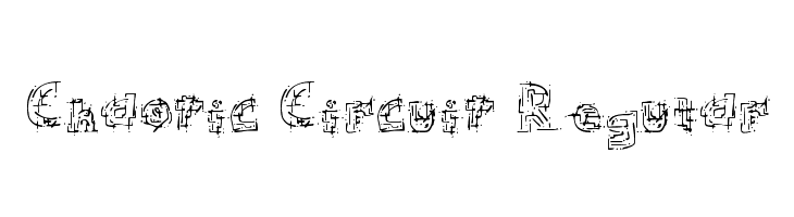 Chaotic Circuit Regular Font