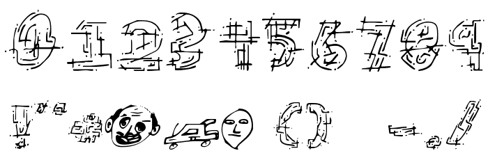 Chaotic Circuit Regular Font OTHER CHARS