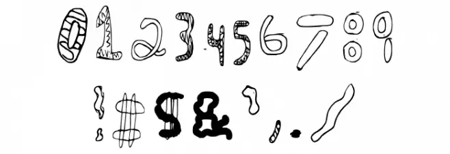 Chaotic Regular フォント その他の文字