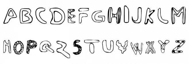 Chaotic Regular 字体 大写