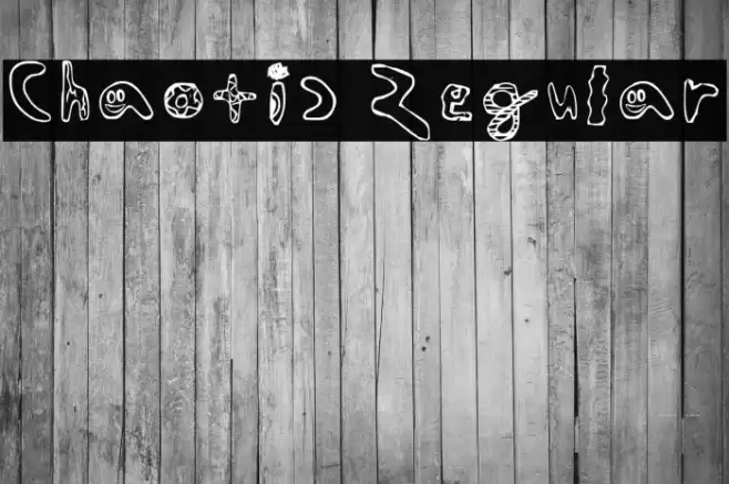 Chaotic Regular フォント examples
