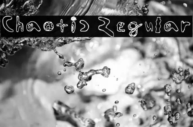 Chaotic Regular フォント examples