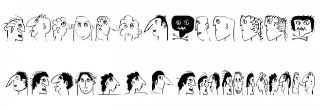 ChaoticHeads फ़ॉन्ट लोअरकेस