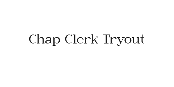 Chap Clerk Tryout Logo