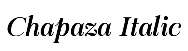 Chapaza Italic  les polices de caractères gratuit tlcharger