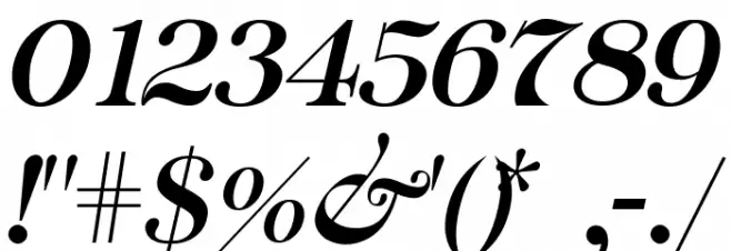 Chapaza Italic Font OTHER CHARS