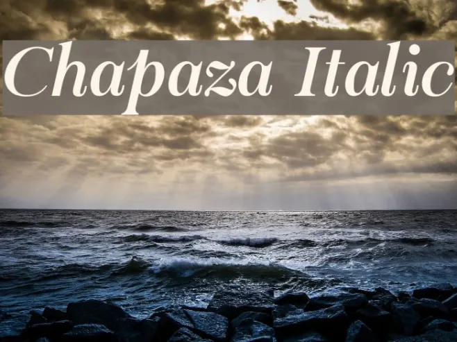 Chapaza Italic Example 3