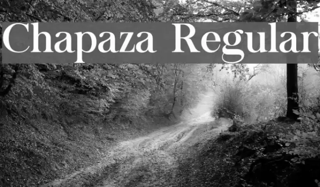 Chapaza Regular Font examples