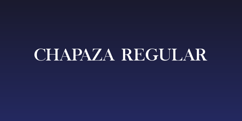 Chapaza Regular Social Header