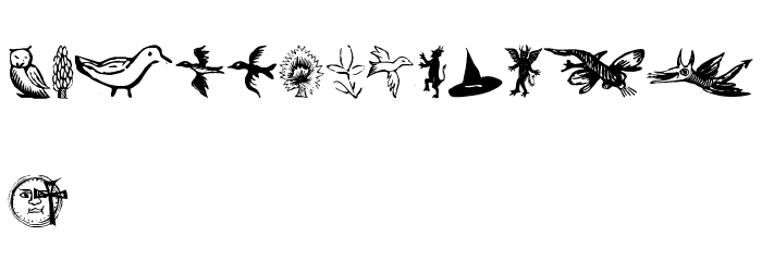 Chapbook-Dingbats Font LOWERCASE