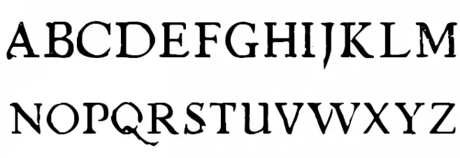 Chapbook-Regular Schriftart Groß