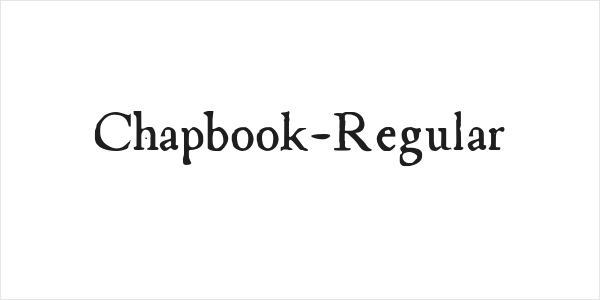 Chapbook-Regular Logo