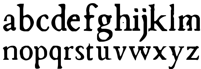 Chapbook-Regular Font LOWERCASE
