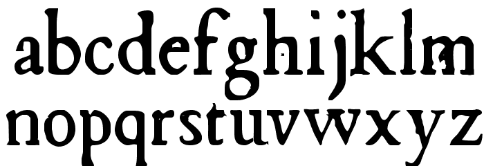 Chapbook Font LOWERCASE
