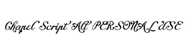 Chapel Script Alt PERSONAL USE  Frei Schriftart Herunterladen