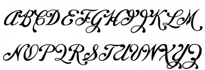 Chapel Script PERSONAL USE フォント 大文字