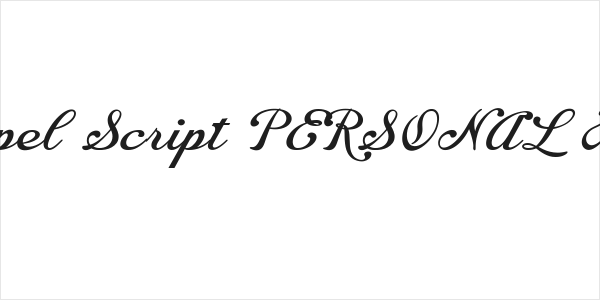 Chapel Script PERSONAL USE Logo