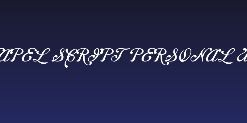 Chapel Script PERSONAL USE Social Header
