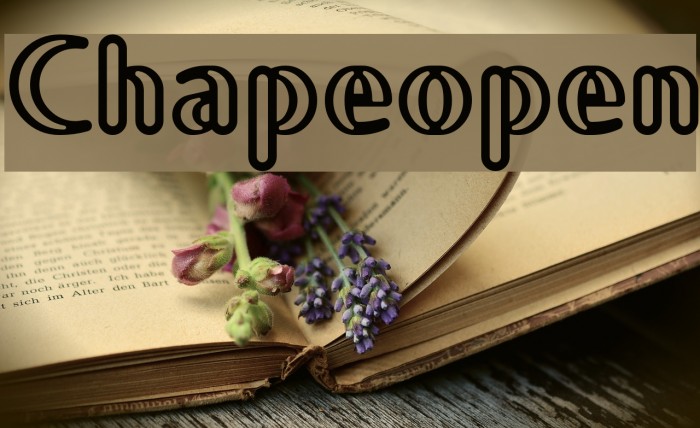 Chapeopen Font examples