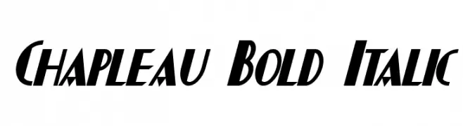 Chapleau Bold Italic  नि: शुल्क फ़ॉन्ट्स डाउनलोड